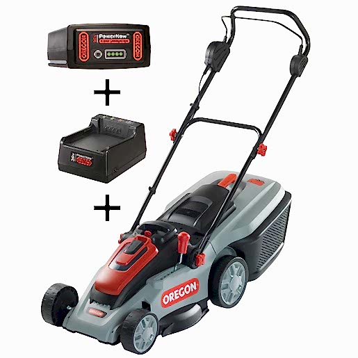 LM300 AKÜLÜ ÇİM BİÇME MAKİNESİ + 4.0 Ah+C600 OREGON